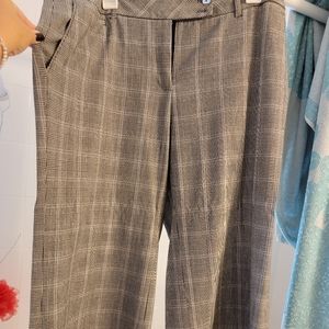 Pinstripe cropped dress pants